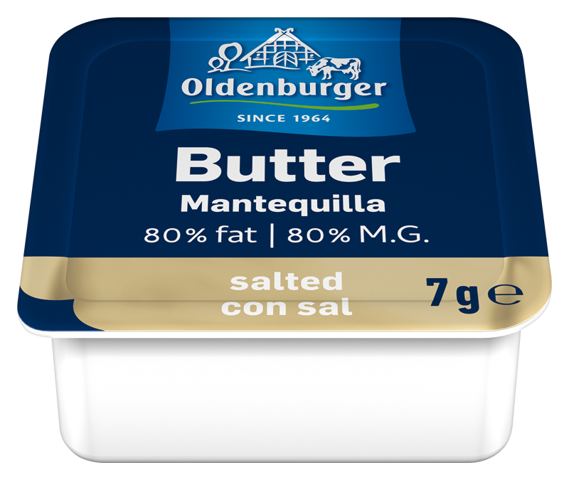 Bơ mặn hiệu Oldenburger (80% béo) 7g